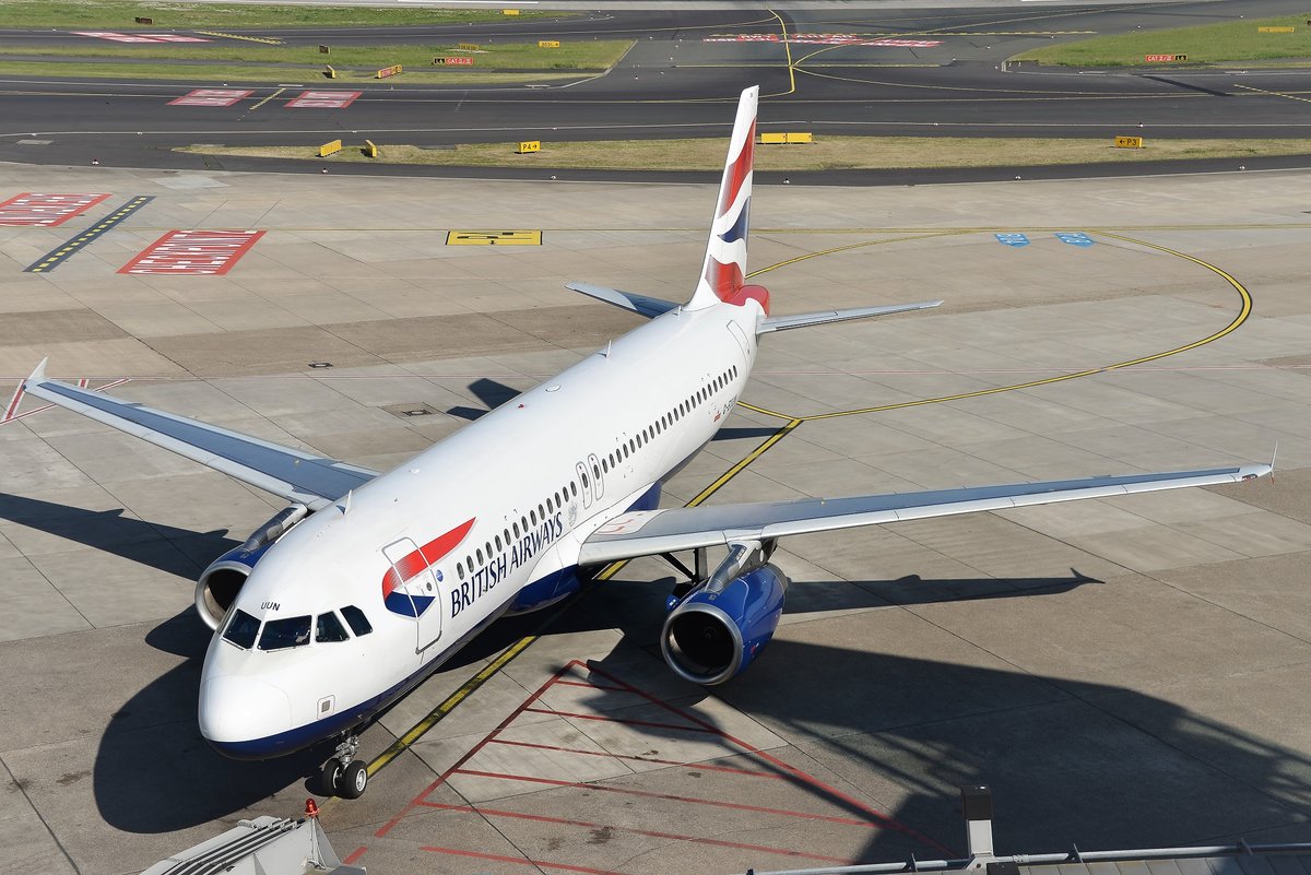 Airbus A320-232 - BA BAW British Airways - 1910 - G-EUUN - 09.05.2018 - DUS
