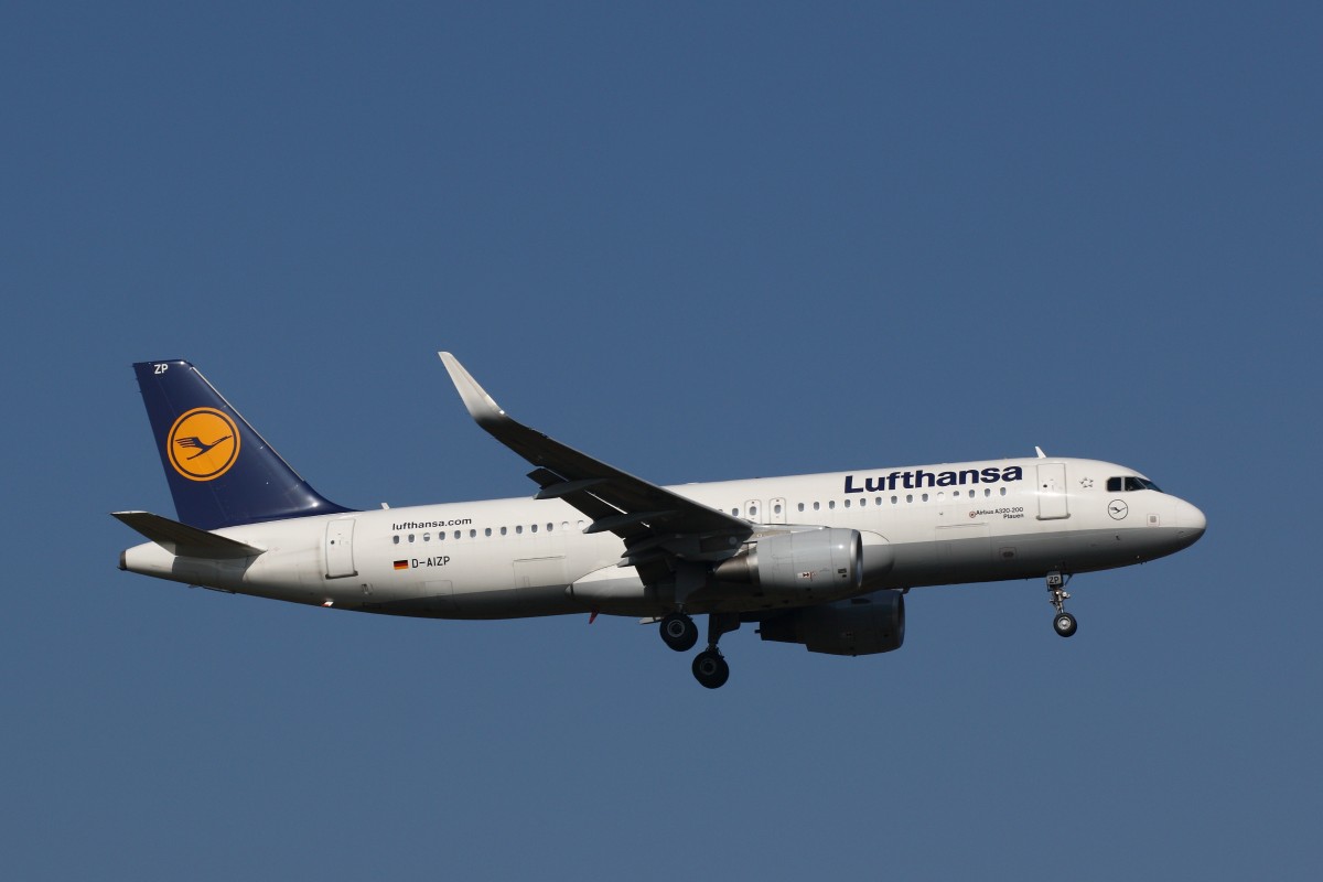 Airbus A320, Lufthansa,  Plauen  (D-AIZP), Frankfurt, 04.10.2014. 