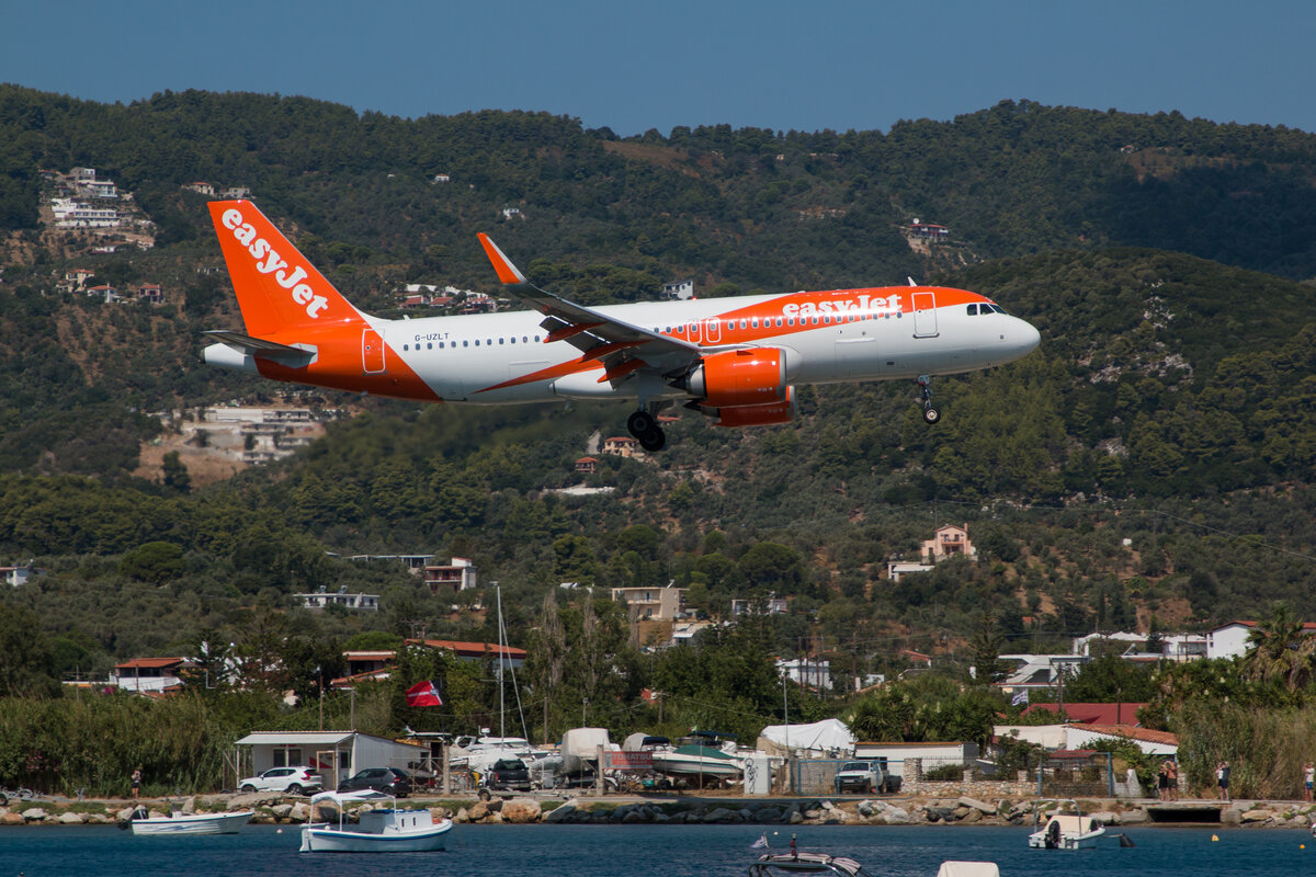 Airbus A320neo, EasyJet (G-UZLT), Skiathos (JSI), 02.08.2025. 