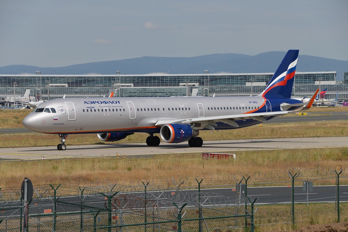 Airbus A321-211(W) - SU AFL Aeroflot 'D. Mendeleev' - 7801 - VP-BKQ - 22.07.2019 - FRA