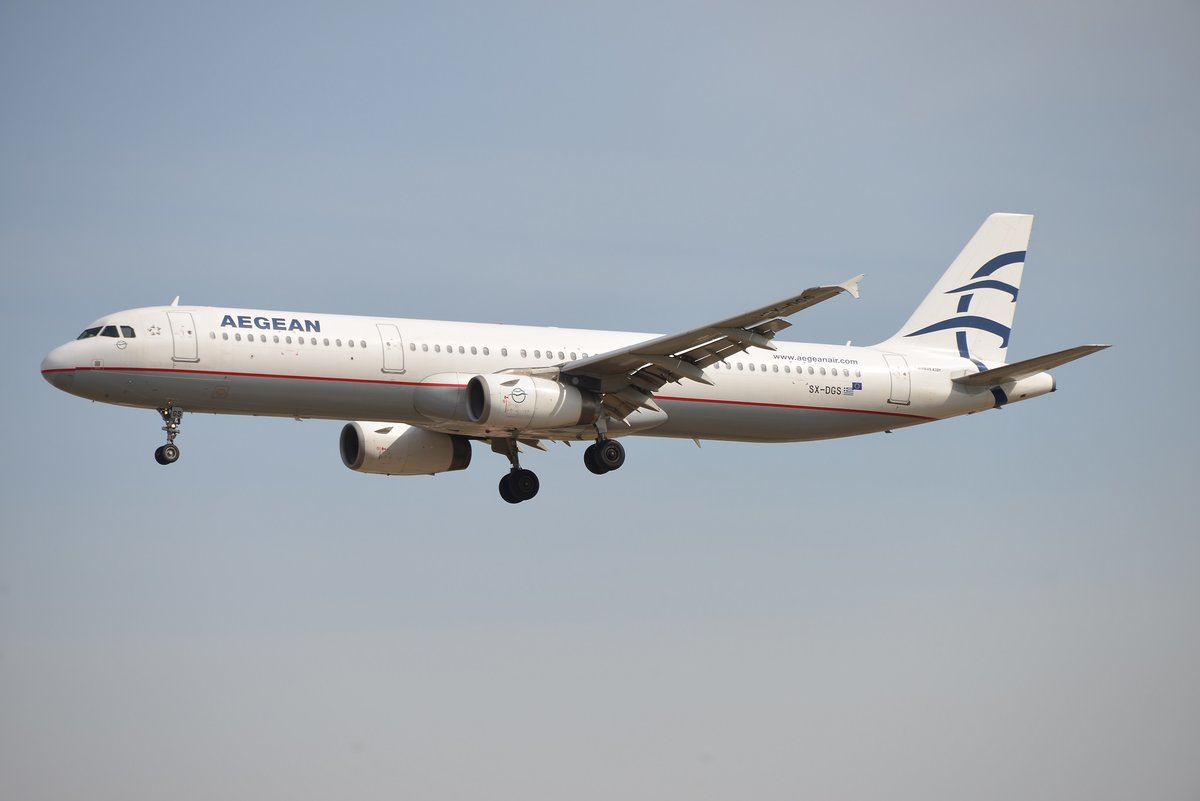 Airbus A321-231 - A3 AEE Aegean Airlines - 1428 - SX-DGS - 22.07.2019 - FRA