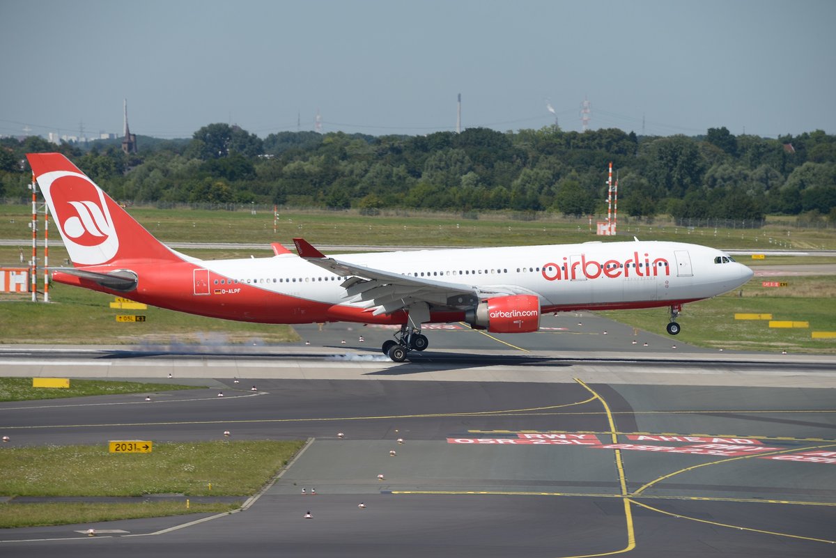 Airbus A330-223 - AB BER Air Berlin - 476 - D-ALPF - 17.08.2016 - EDDL