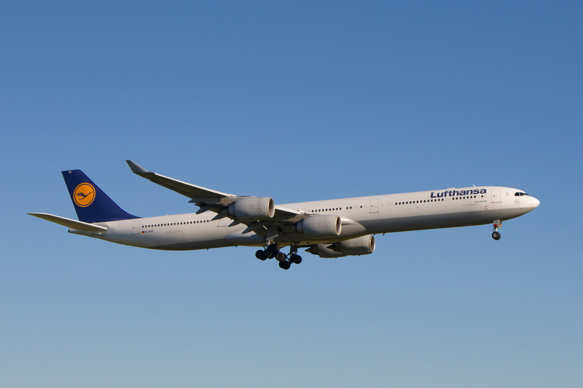 Airbus A340-600, Lufthansa (D-AIHZ), Frankfurt (FRA), 01.05.2026. 
