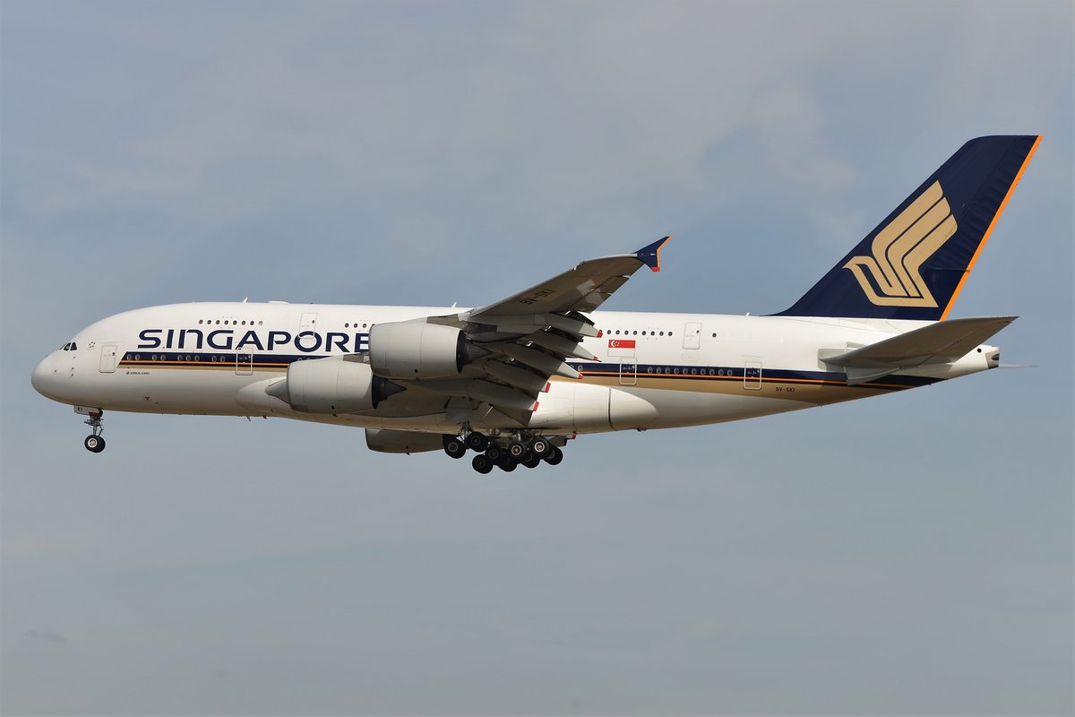 Airbus A380-841 - SQ SIA Singapore Airlines - 34 - 9V-SKI - 22.07.2019 - FRA
