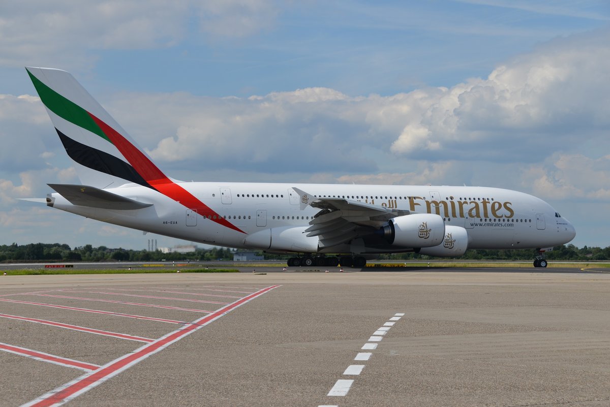 Airbus A380-861 - EK UAE Emirates - 211 - A6-EUA - 06.07.2016 - DUS