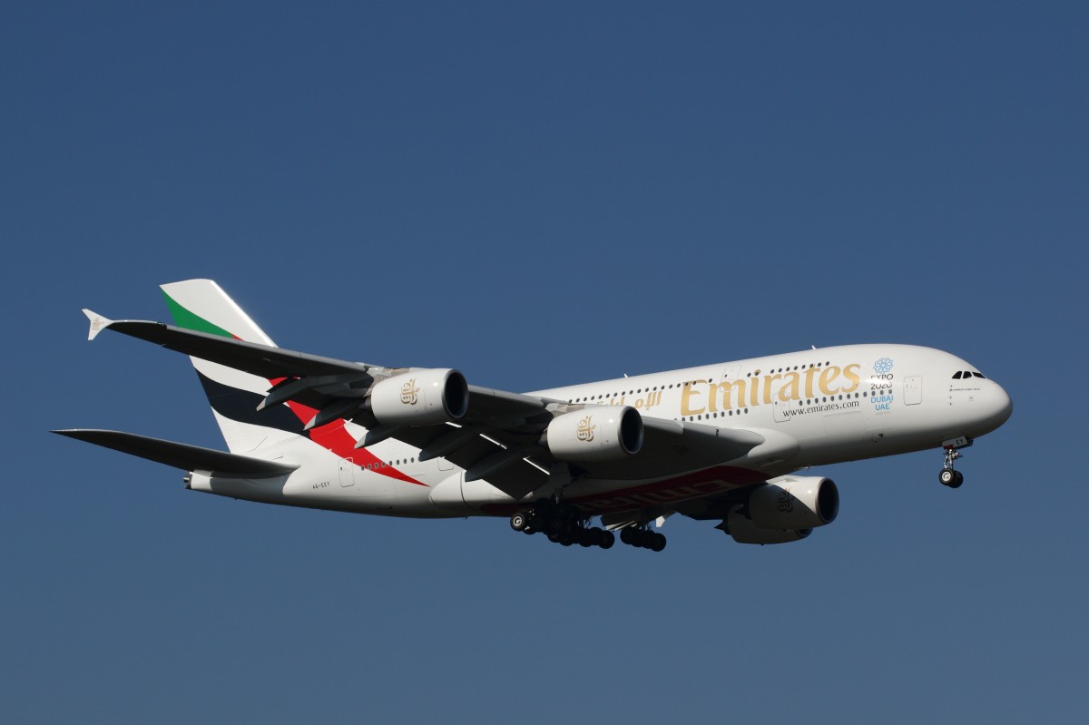 Airbus A380, Emirates (A6-EEY), Frankfurt, 04.10.2014. 