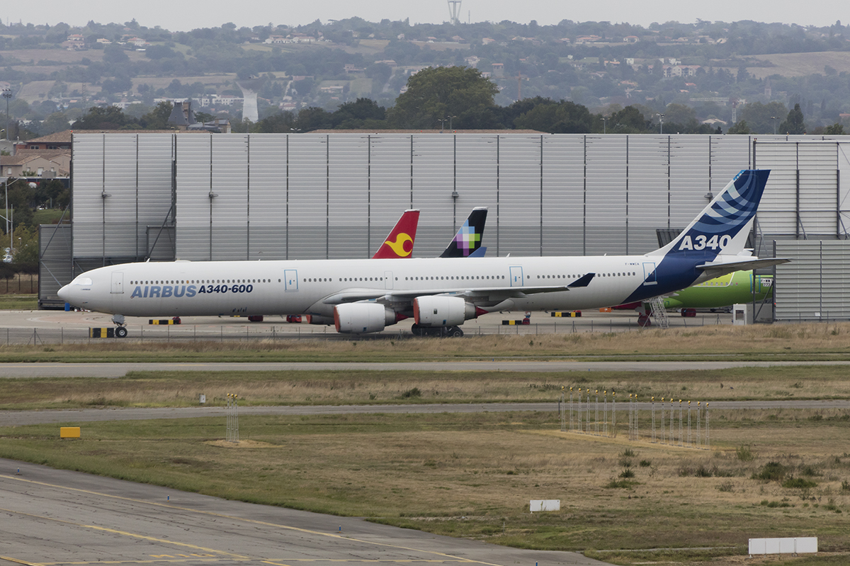 Airbus Industrie, F-WWCA, Airbus, A340-642, 07.09.2017, TLS, Toulouse, France 



