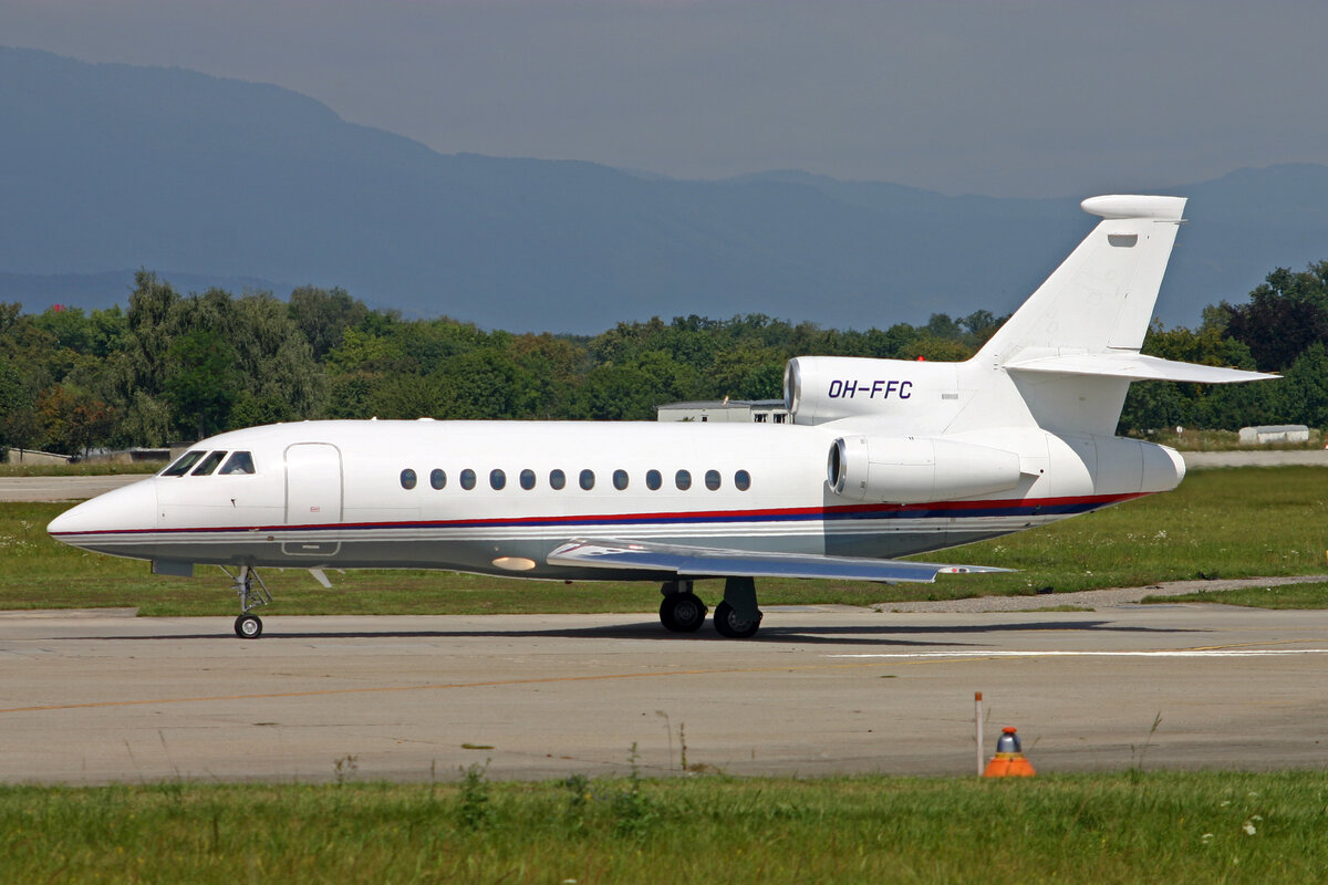 Airfix Aviation Oy, OH-FFC, Dassault Falcon 900EX, msn: 23, 01.September 2007, GVA Genève, Switzerland.