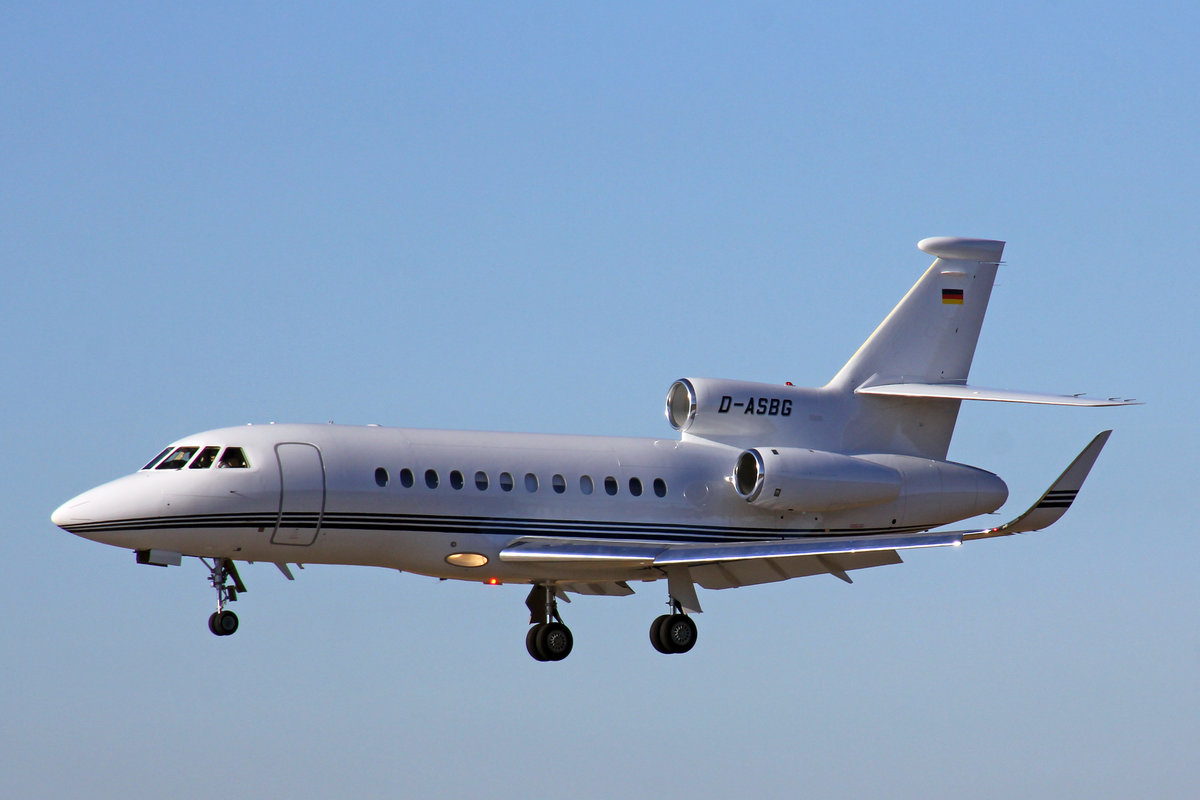 Airservice Bremgarten GmbH, D-ASBG, Dassault Falcon 900LX, msn: 141, 24.Februar 2019, ZRH Zürich, Switzerland.