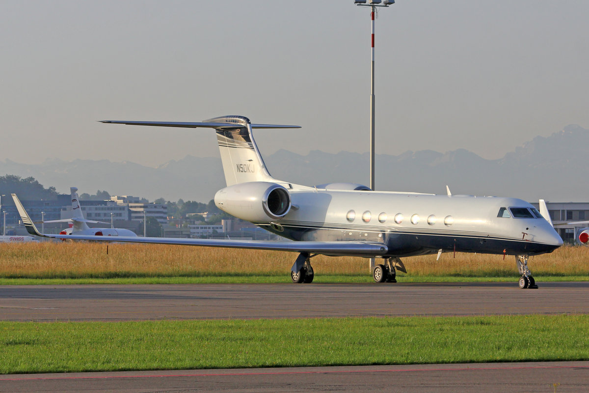Airtime LLC, N50KJ, Gulfstream G550, msn: 5203, 25.Juni 2019, ZRH Zürich, Switzerland.