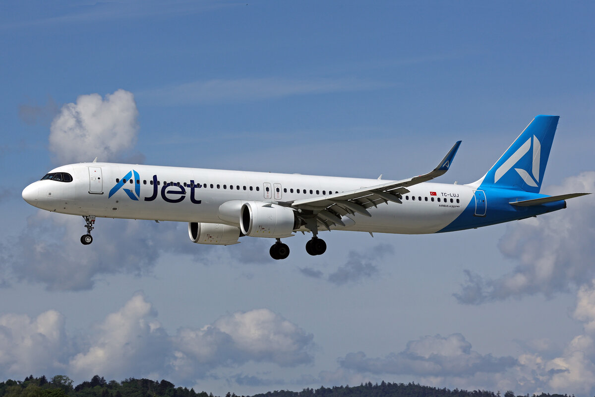 AJet, TC-LUJ, Airbus A321-271NX, msn: 10883, 17.Mai 2026, ZRH Z�rich, Switzerland.