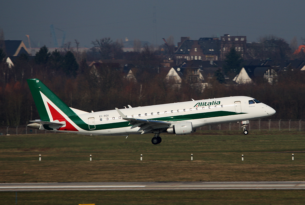 Alitalia Cityliner, ERJ-175-200LR, EI-RDI, DUS, 10.03.2016