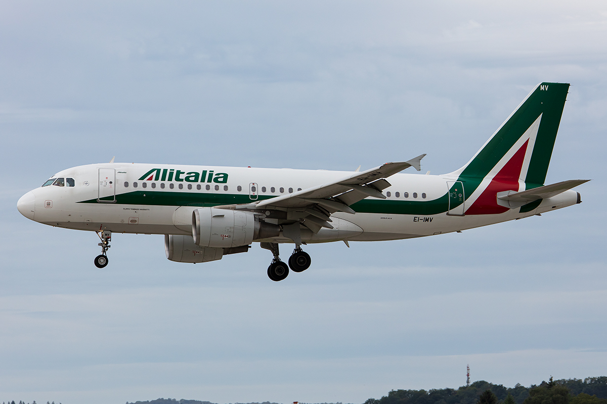Alitalia, EI-IMV, Airbus, A319-111, 17.08.2019, ZRH, Zürich, Switzerland

