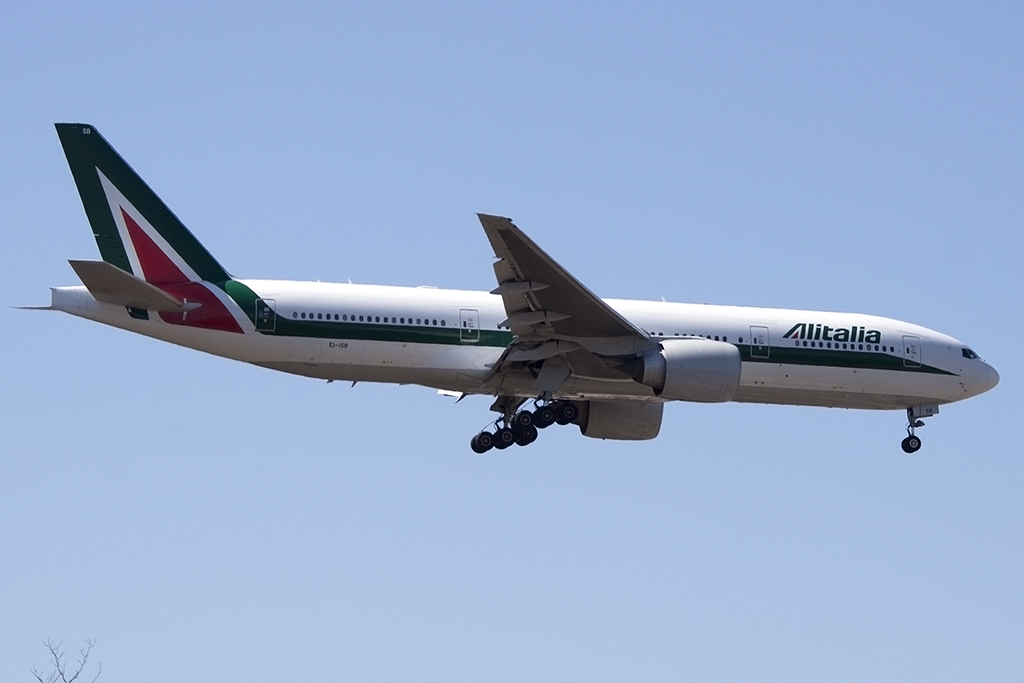Alitalia, EI-ISB, Boeing, B777-243ER, 06.04.2015, MXP, Mailand-Malpensa, Italy 



