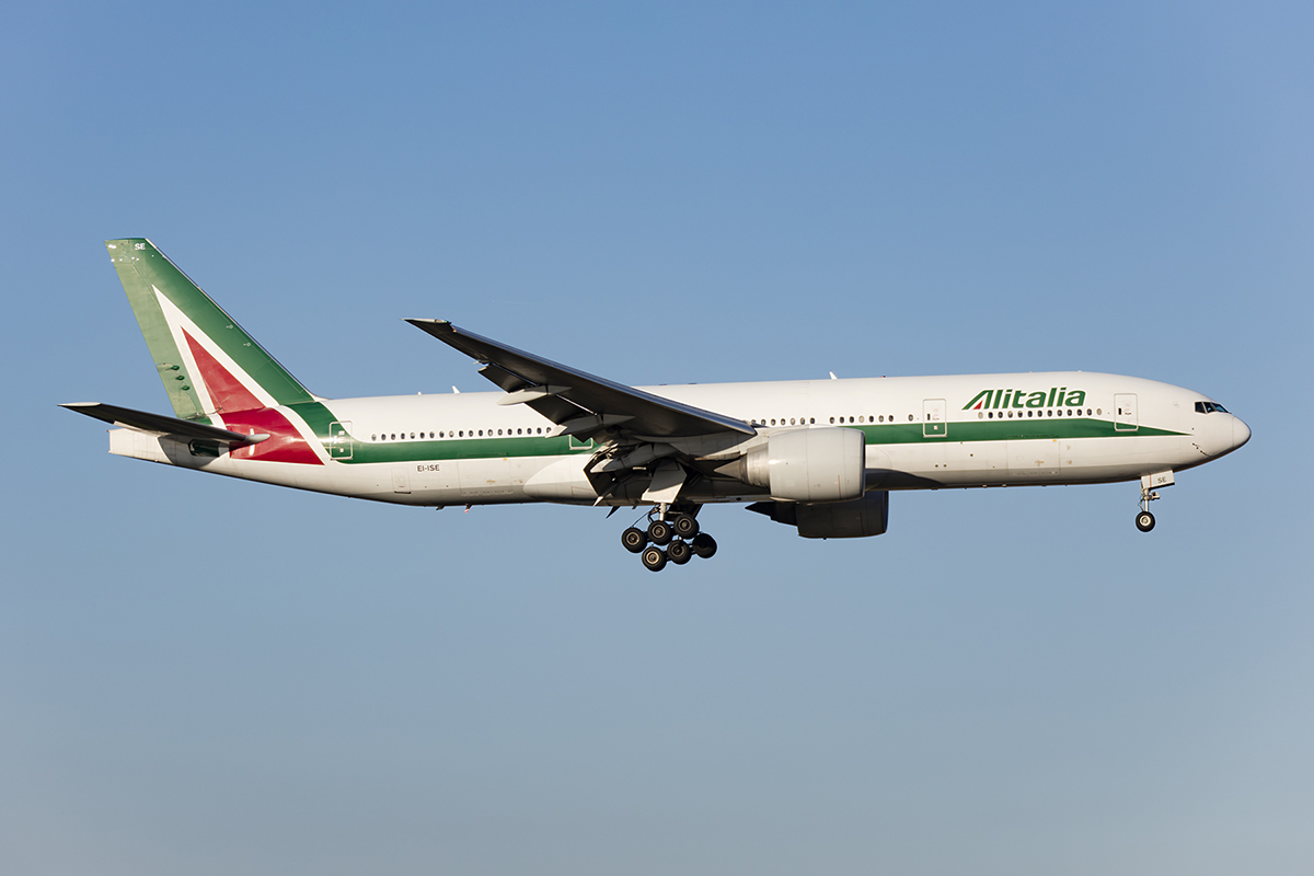 Alitalia, EI-ISE, Boeing, B777-243ER, 30.04.2017, FCO, Roma, Italy 


