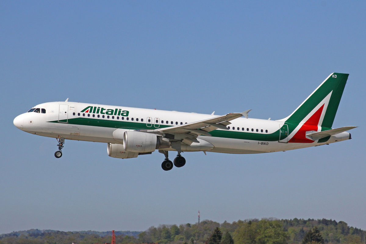 Alitalia, I-BIKD, Airbus A320-214, 28.April 2016, ZRH Zürich, Switzerland.