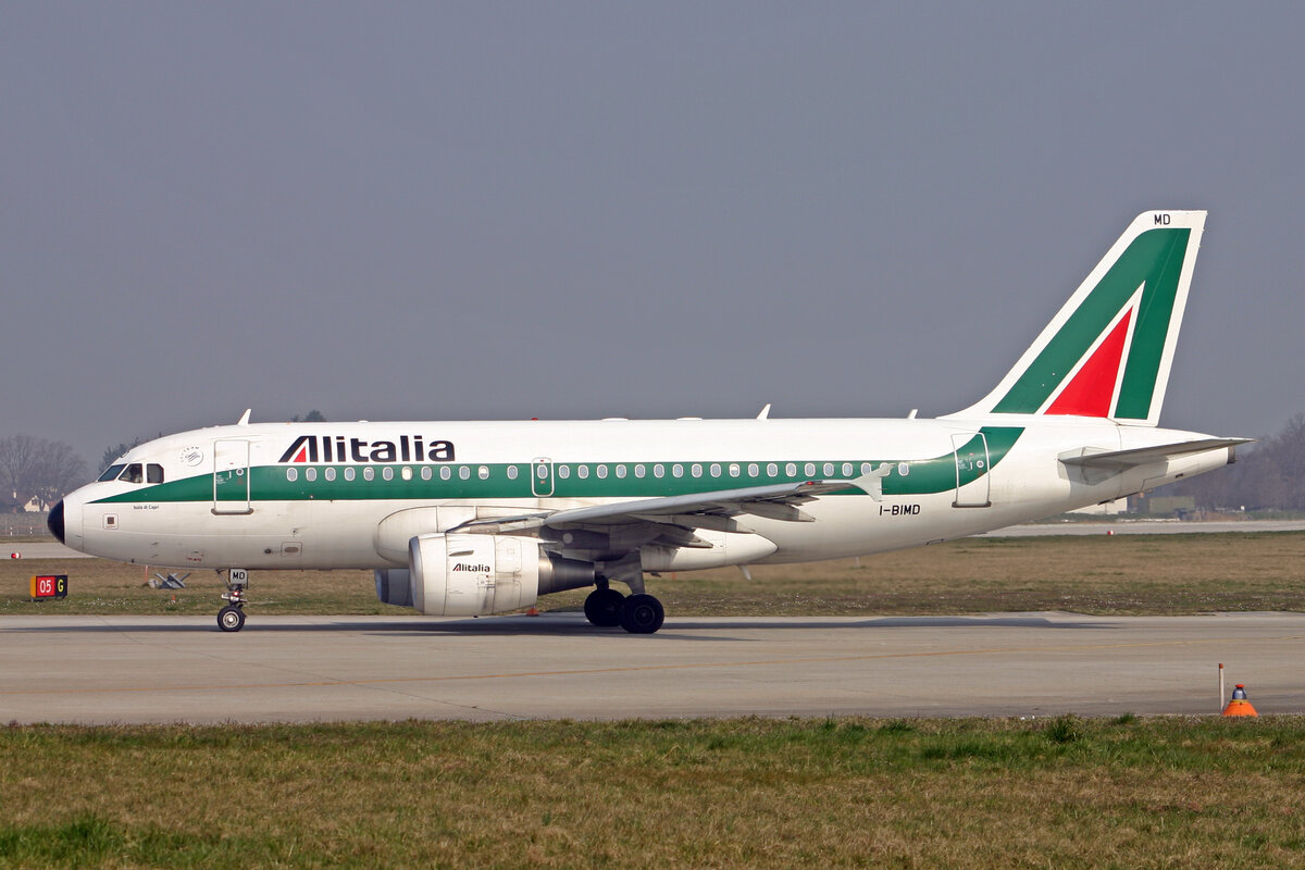 Alitalia, I-BIMD, Airbus, A319-112, msn: 2074, 16.März 2007, GVA Genève, Switzerland.