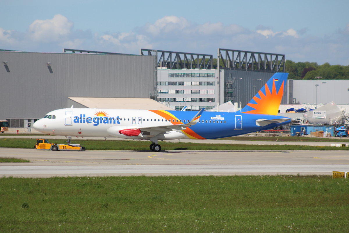 Allegrant Air, D-AXAM, Reg. N247NV, MSN 7704, Airbus A 320-200,15.05.2017, XFW-EDHI, Hamburg-Finkenwerder, Germany 