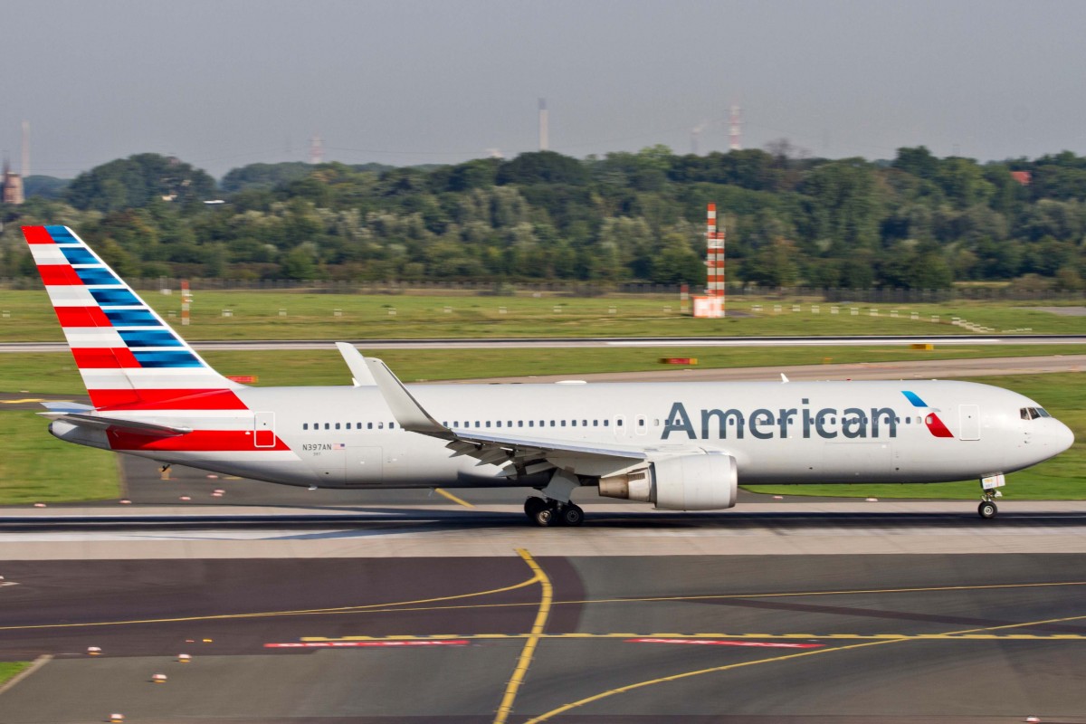 American Airlines (AA-AAL), N397AN, Boeing, 767-323 ER wl (neue AA-Lkrg.), 22.08.2015, DUS-EDDL, Düsseldorf, Germany