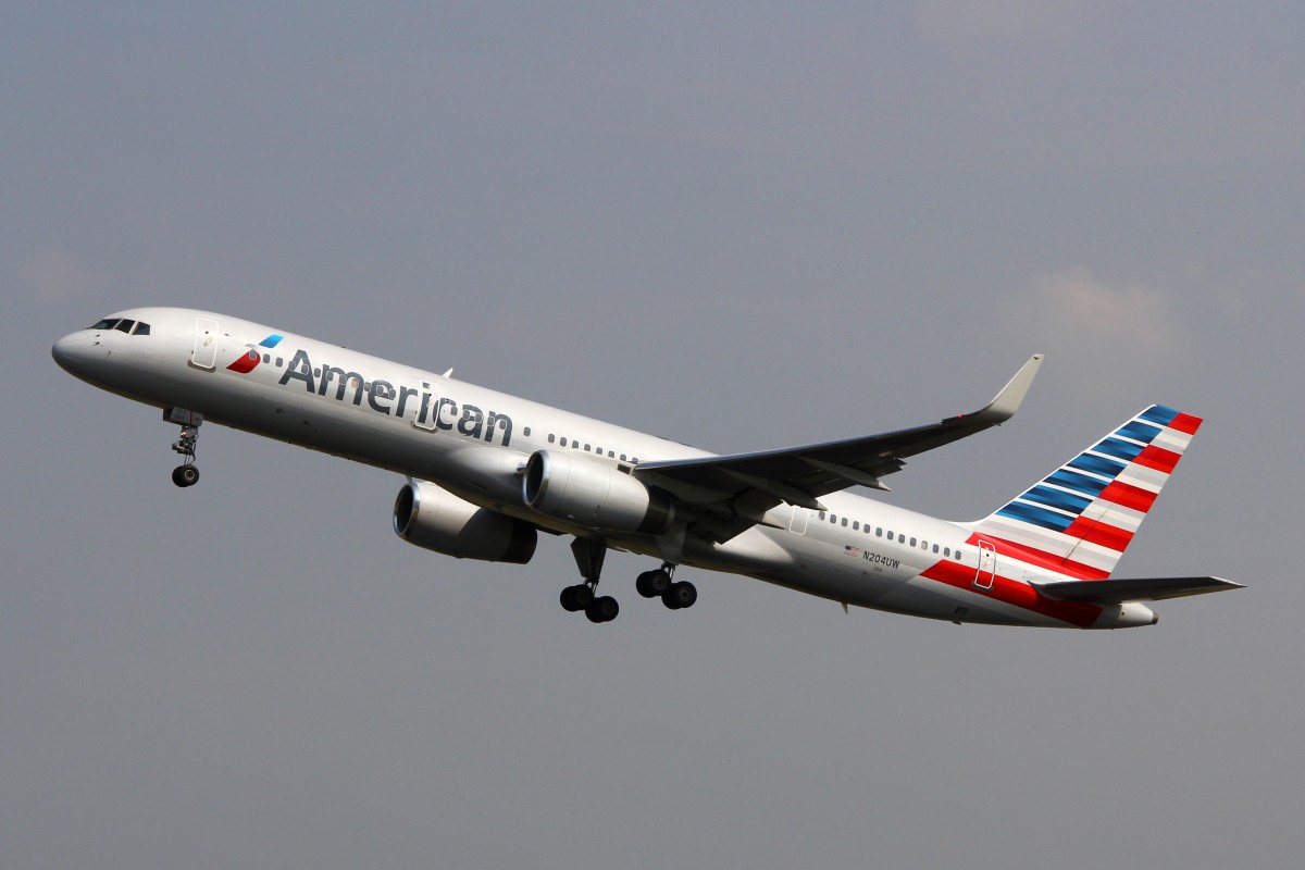 American Airlines, N204UW, Boeing B757-23N (W), 3.Juli 2015, AMS  Amsterdam, Netherlands.