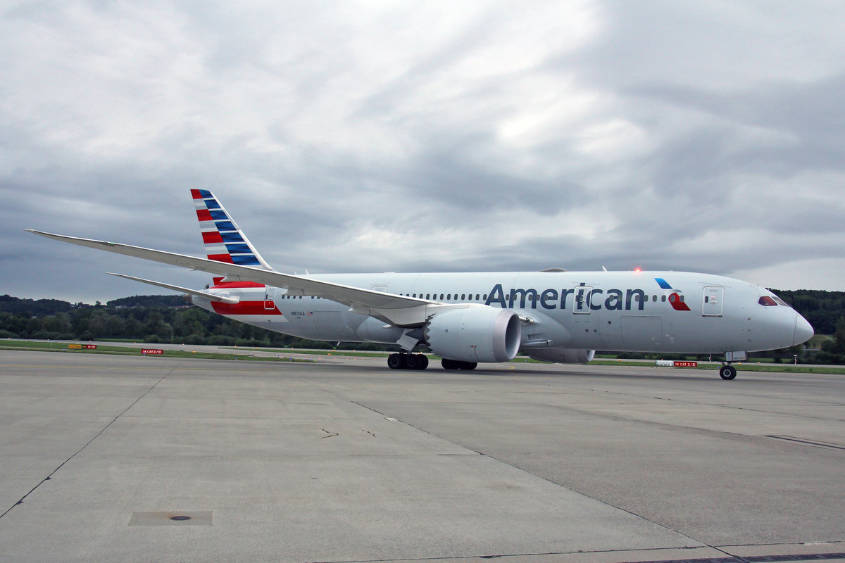 American Airlines, N812AA, Boeing 787-8, msn: 40630/378, 29.August 2020, ZRH Zürich, Switzerland.