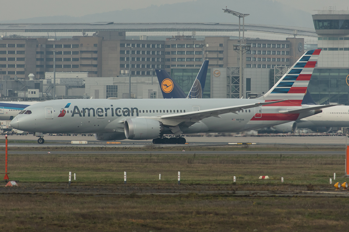 American Airlines, N815AA, Boeing, B787-8, 24.11.2019, FRA, Frankfurt, Germany





