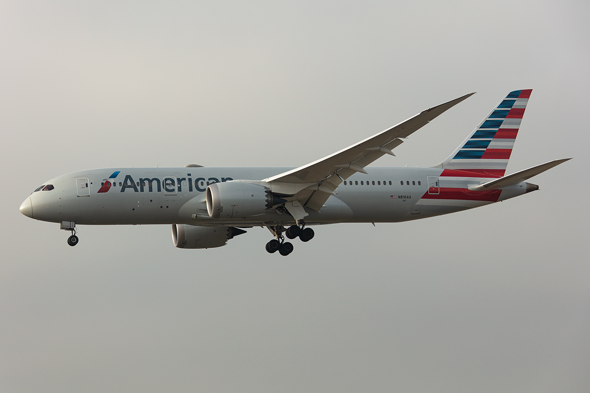 American Airlines, N816AA, Boeing, B787-8, 21.01.2020, ZRH, Zürich, Switzerland







