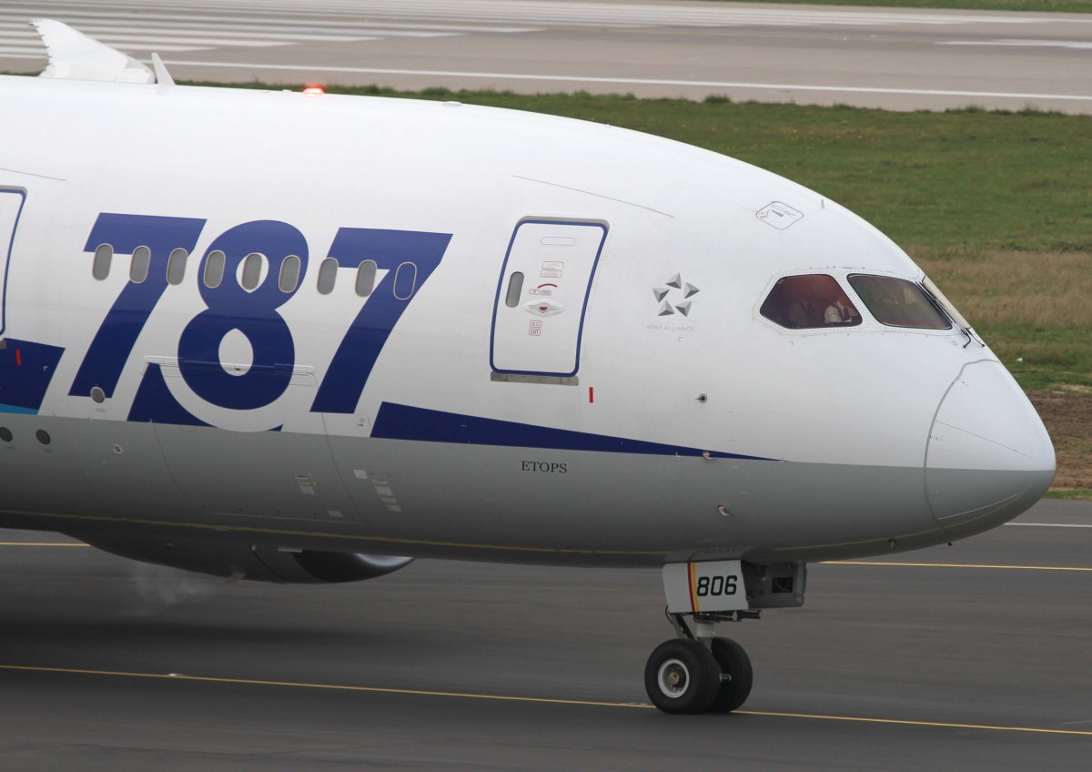 ANA - All Nippon Airways, JA-806A, Boeing, 787-8 Dreamliner (Bug/Nose), 02.04.2014, DUS-EDDL, Dsseldorf, Germany