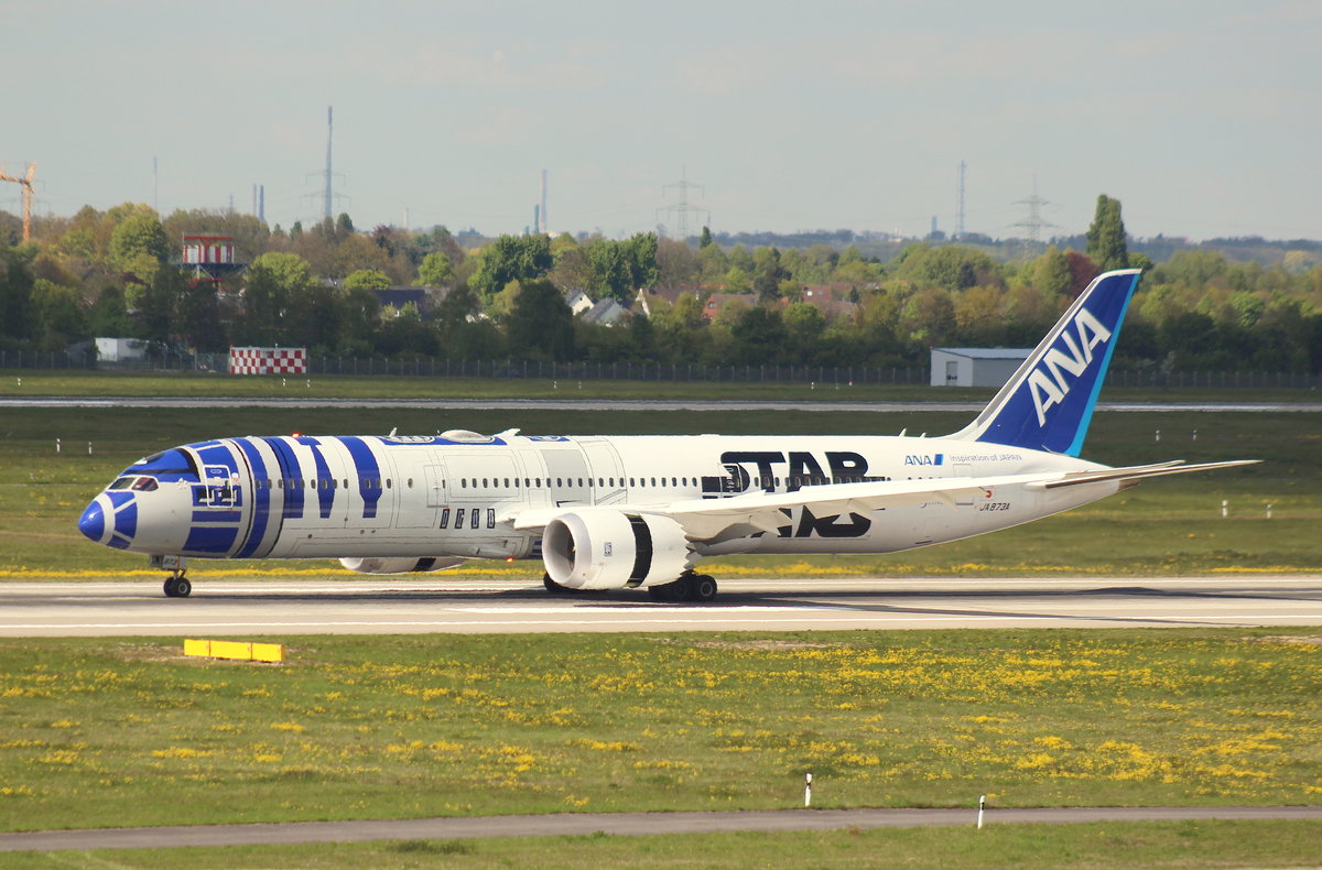 ANA All Nippon Airways, JA873A, MSN 34530, Boeing 787-9, 29.04.2017, DUS-EDDL, Düsseldorf, Germany (Star Wars R2-D2 livery) 