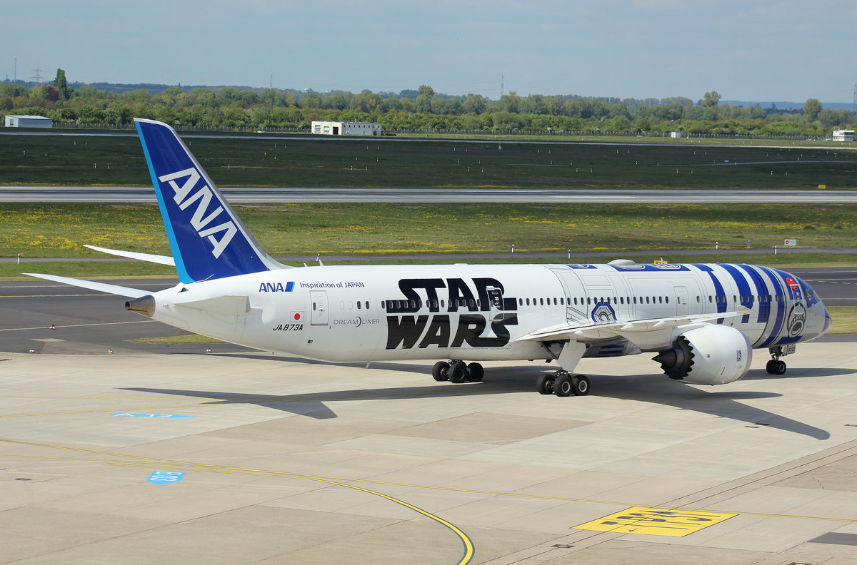 ANA All Nippon Airways, JA873A, MSN 34530, Boeing 787-9, 29.04.2017, DUS-EDDL, Düsseldorf, Germany (Star Wars R2-D2 livery) 