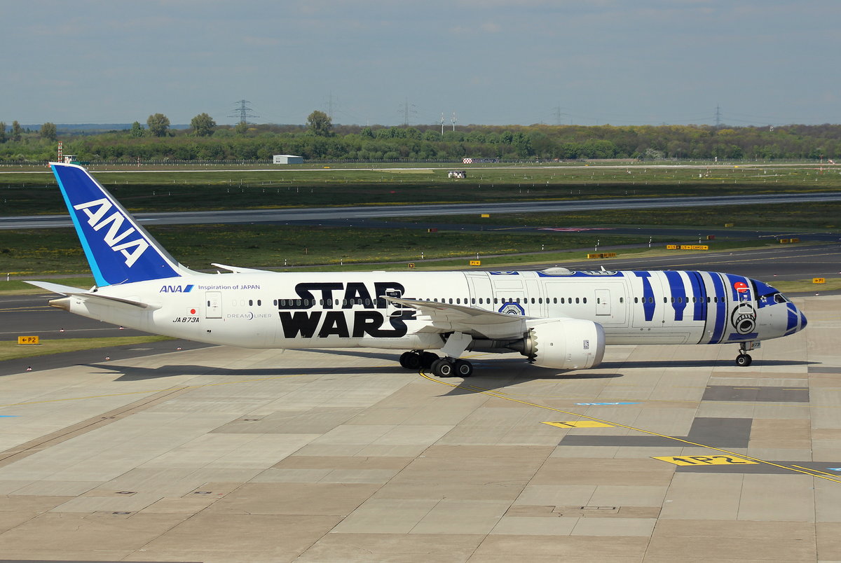 ANA All Nippon Airways, JA873A, MSN 34530, Boeing 787-9, 29.04.2017,DUS-EDDL, Düsseldorf,Germany(Star Wars R2-D2 livery), 