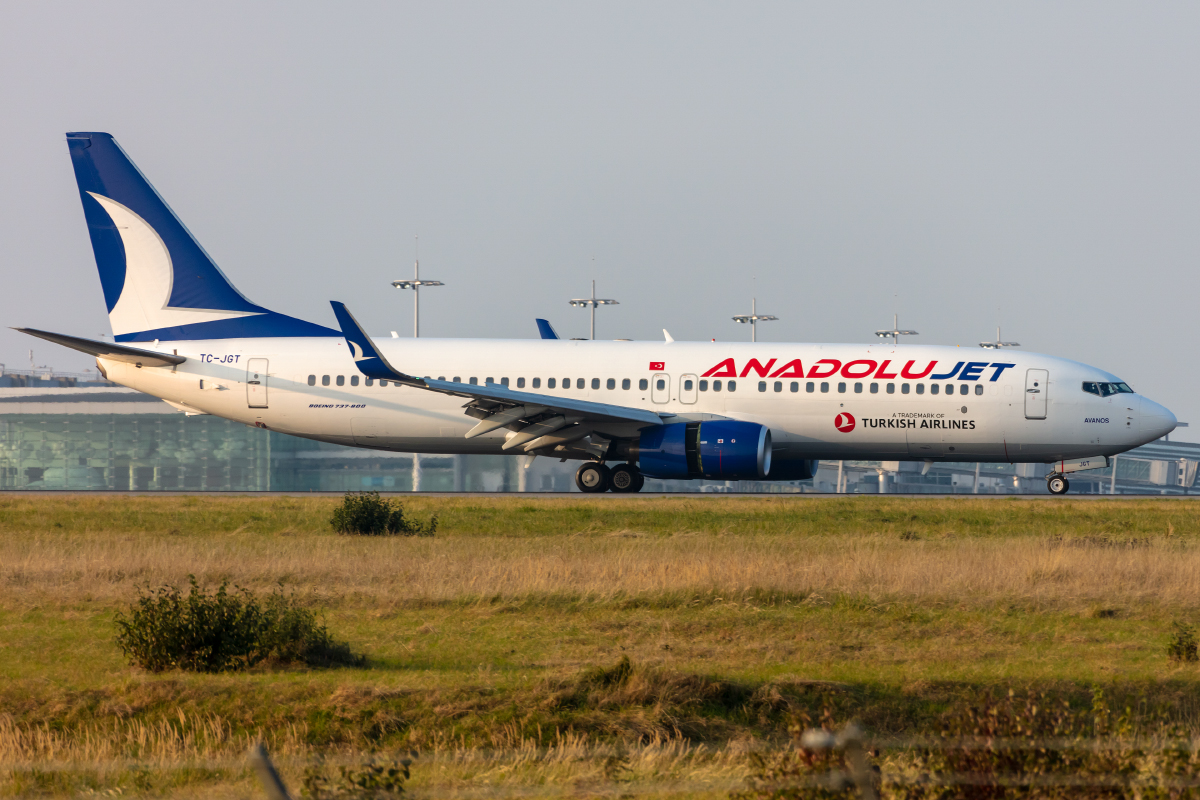 Anadolu Jet (Turkish Airlines), TC-JGT, Boeing, B737-8F2, 10.10.2021, CDG, Paris, France