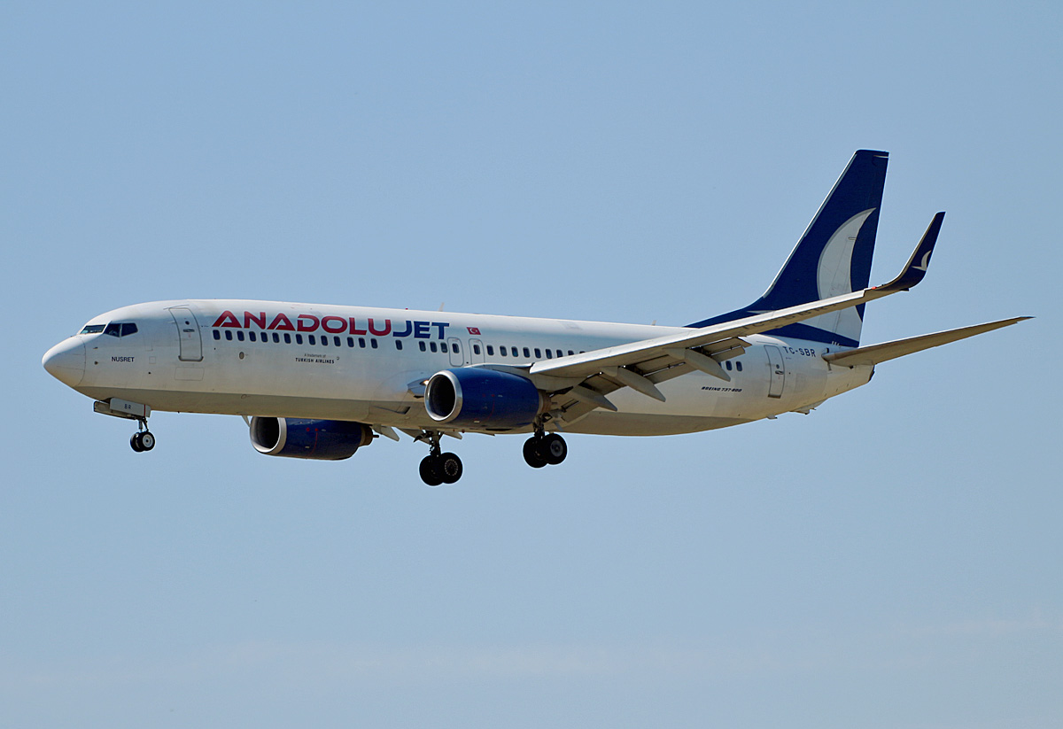 AnadoluJet, Boeing B 737-86N, TC-SBR, BER, 24.06.2022