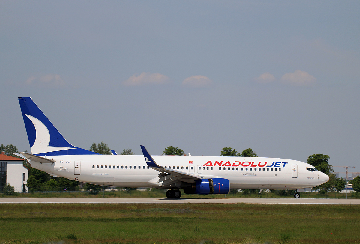 AnadoluJet, Boeing B 737-8F2, TC-JGF, BER, 05.06.2021