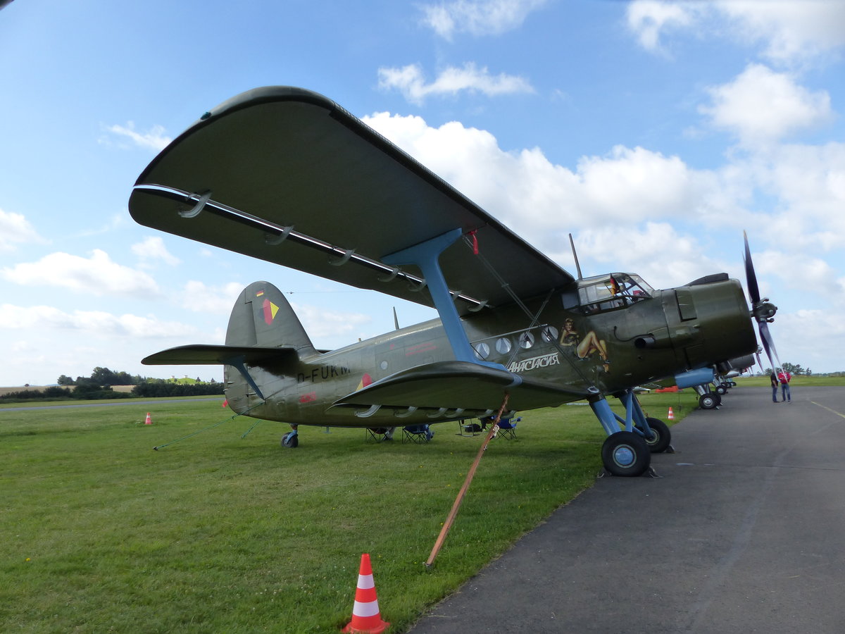 Antonow AN 2, D-FUKM, Flugplatz Gera (EDAJ), 13.8.2016