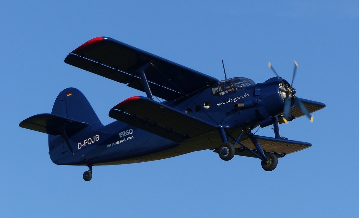 Antonow AN2, D-FOJB (ex. DDR-WJB), Flugplatz Gera (EDAJ), 13.8.2106
