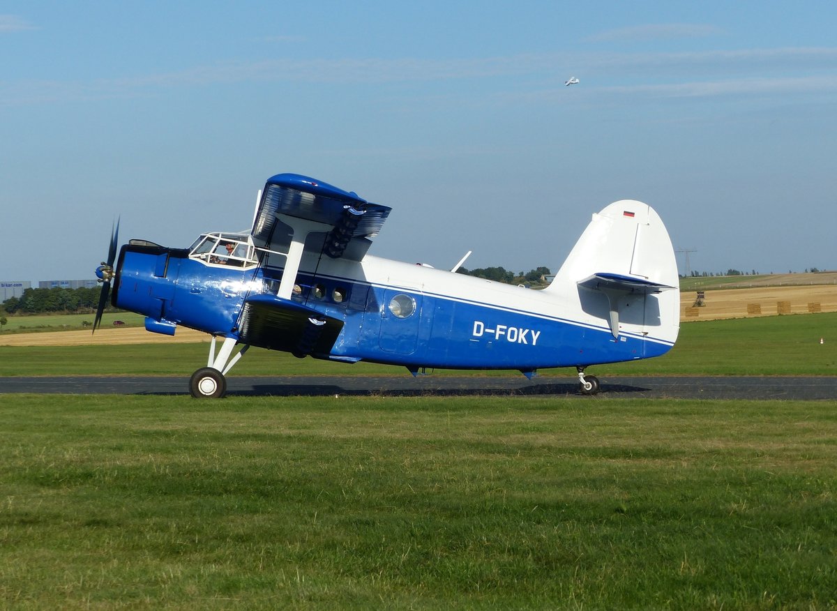 Antonow AN2, D-FOKY, Flugplatz Gera-Leumnitz (EDAJ), 13.8.2016