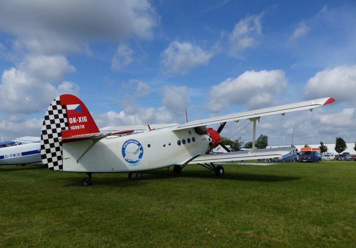 Antonow AN2, OK-XIG, Flugplatz Gera (EDAJ), 13.8.2016