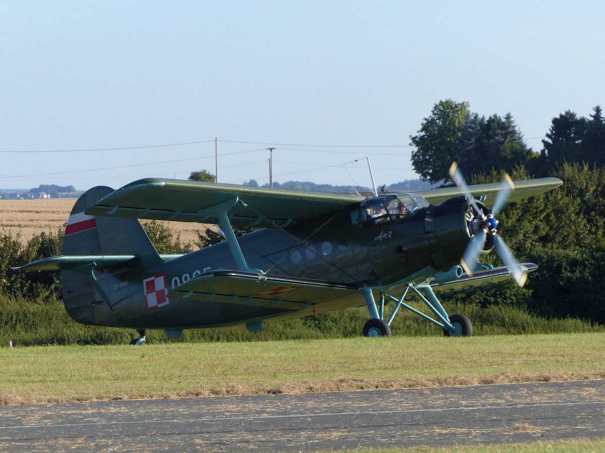 Antonow AN2, SP-AOO, Flugplatz Gera (EDAJ), 13.8.2016