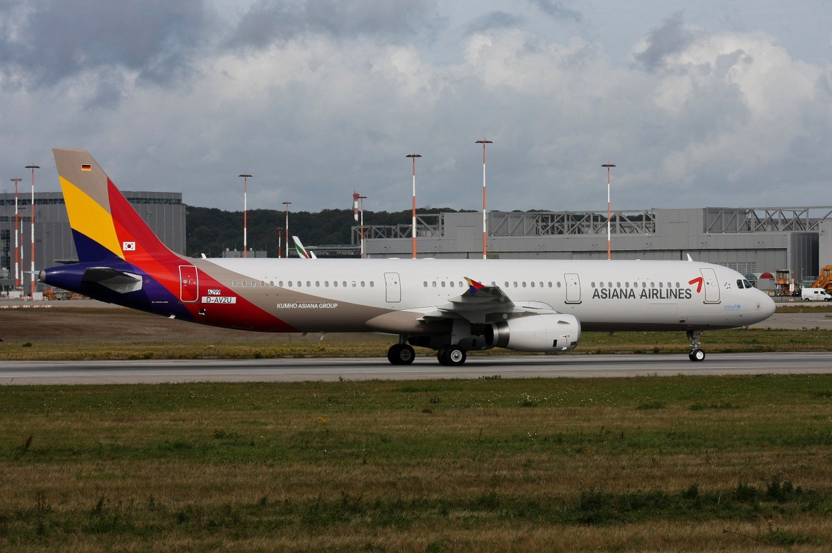 Asiana Airlines, D-AVZU, Reg.HL8004,(c/n 6299), Airbus A 321-231, 25.09.2014, XFW-EDHI, Hamburg-Finkenwerder, Germany 