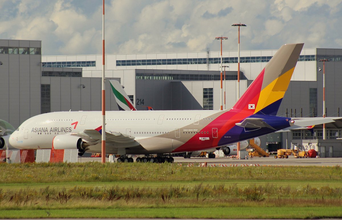 Asiana Airlines, F-WWSU, Reg.HL-...,(c/n 0230),Airbus A 380-841,05.08.2016,XFW-EDHI, Hamburg-Finkenwerder, Germany 