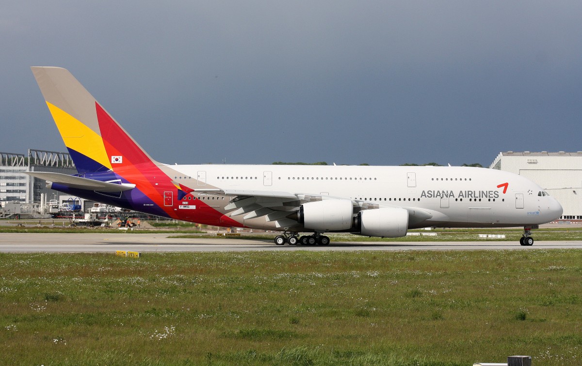 Asiana Airlines,F-WWSQ,Reg.HL7635,(c/n 0183),Airbus A380-841,20.05.2015,XFW-EDHI,Hamburg-Finkenwerder,Germany