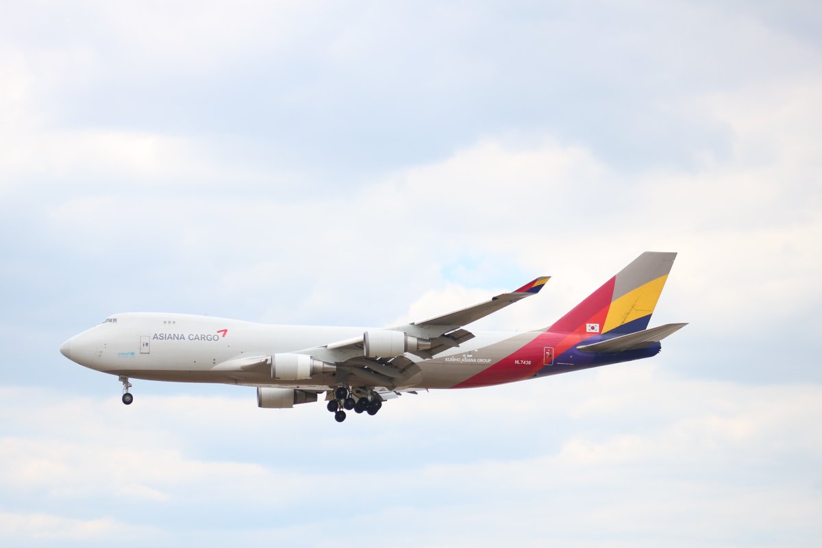 ASIANA Cargo Boeing 747-400 HL7436 am 07.07.18 in Frankfurt am Main Flughafen