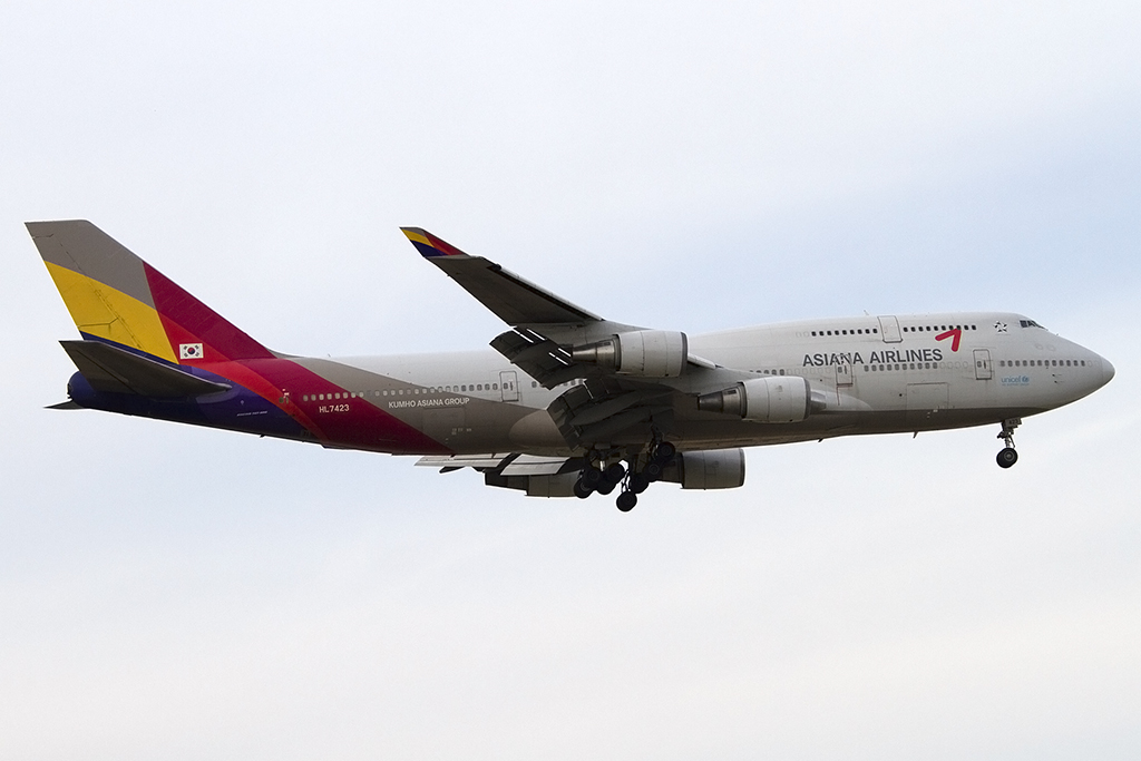 Asiana, HL7423, Boeing, B747-48EM, 28.09.2013, FRA, Frankfurt, Germany 




