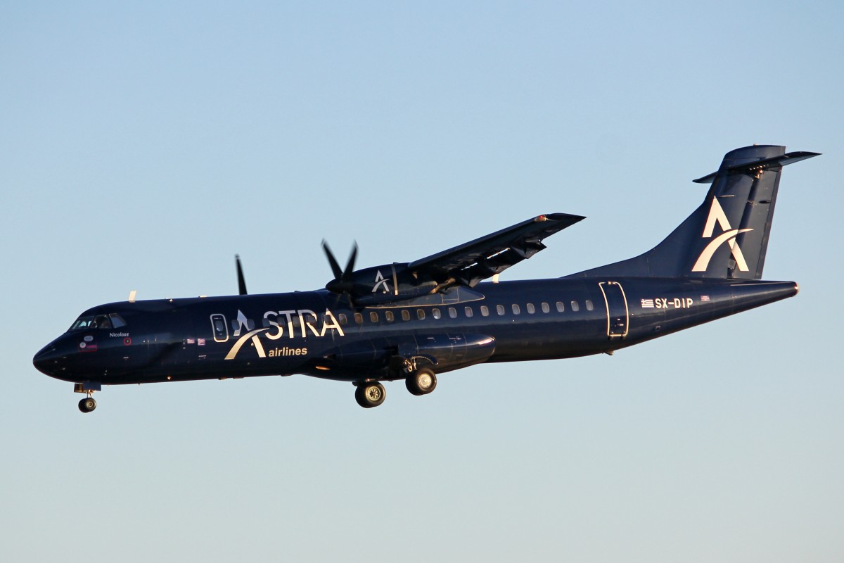 Astra Airlines, SX-DIP, ATR 72-202, 18.Dezember 2015, ACE Lanzarote, Spain.