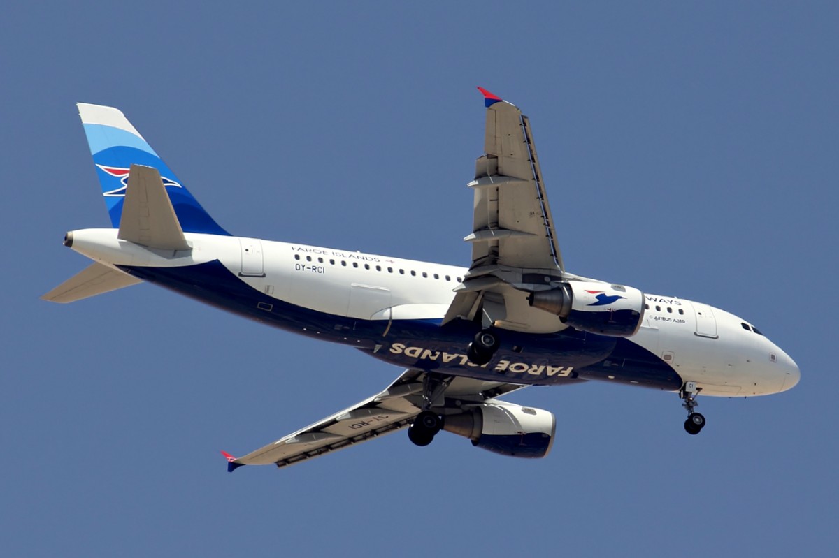 Atlantic Airways OY-RCI beim Landeanflug in Sharm El Sheik 11.10.2014