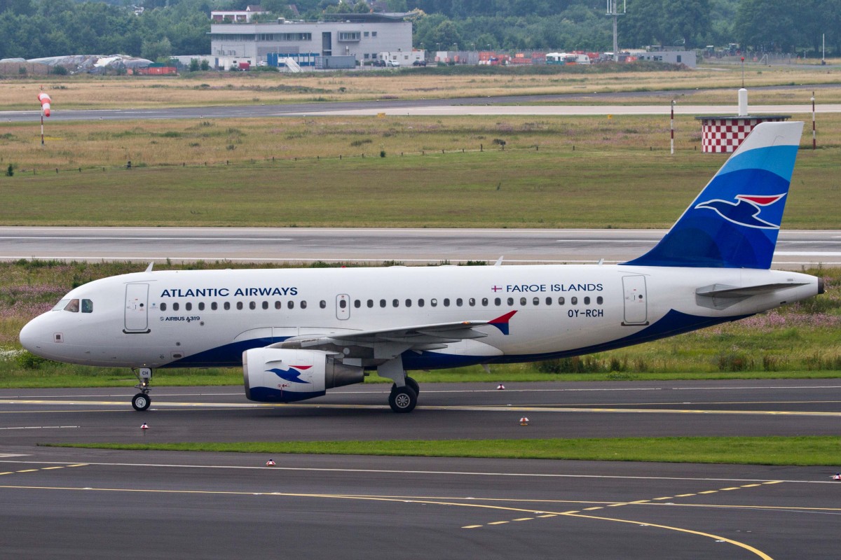 Atlantic Airways (RC-FLI), OY-RCH, Airbus, A 319-112, 27.06.2015, DUS-EDDL, Düsseldorf, Germany