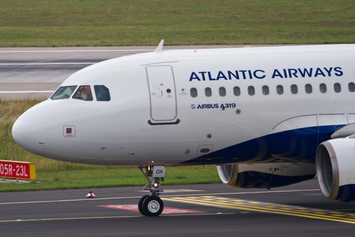 Atlantic Airways (RC-FLI), OY-RCH, Airbus, A 319-112 (Bug/Nose), 27.06.2015, DUS-EDDL, Düsseldorf, Germany