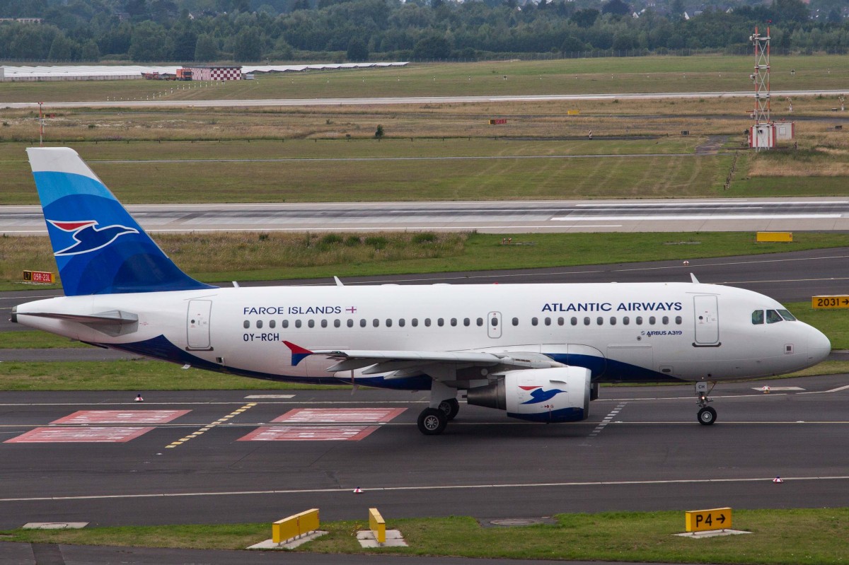 Atlantic Airways (RC-FLI), OY-RCH, Airbus, A 319-112, 27.06.2015, DUS-EDDL, Düsseldorf, Germany