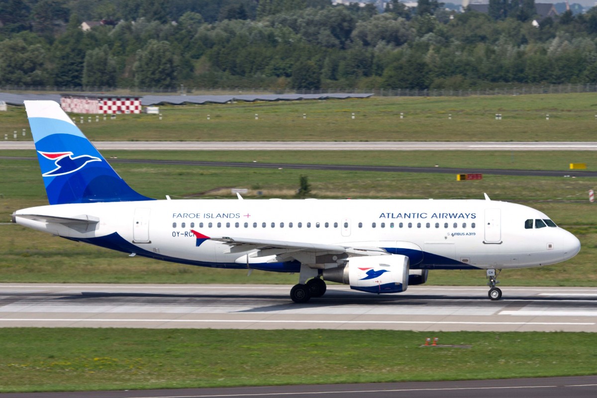 Atlantic Airways (RC-FLI), OY-RCH, Airbus, A 319-112, 22.08.2015, DUS-EDDL, Düsseldorf, Germany